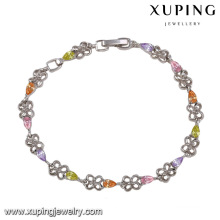 74351 Fashion élégant rhodium CZ diamant imitation bijoux Bracelet pour les femmes